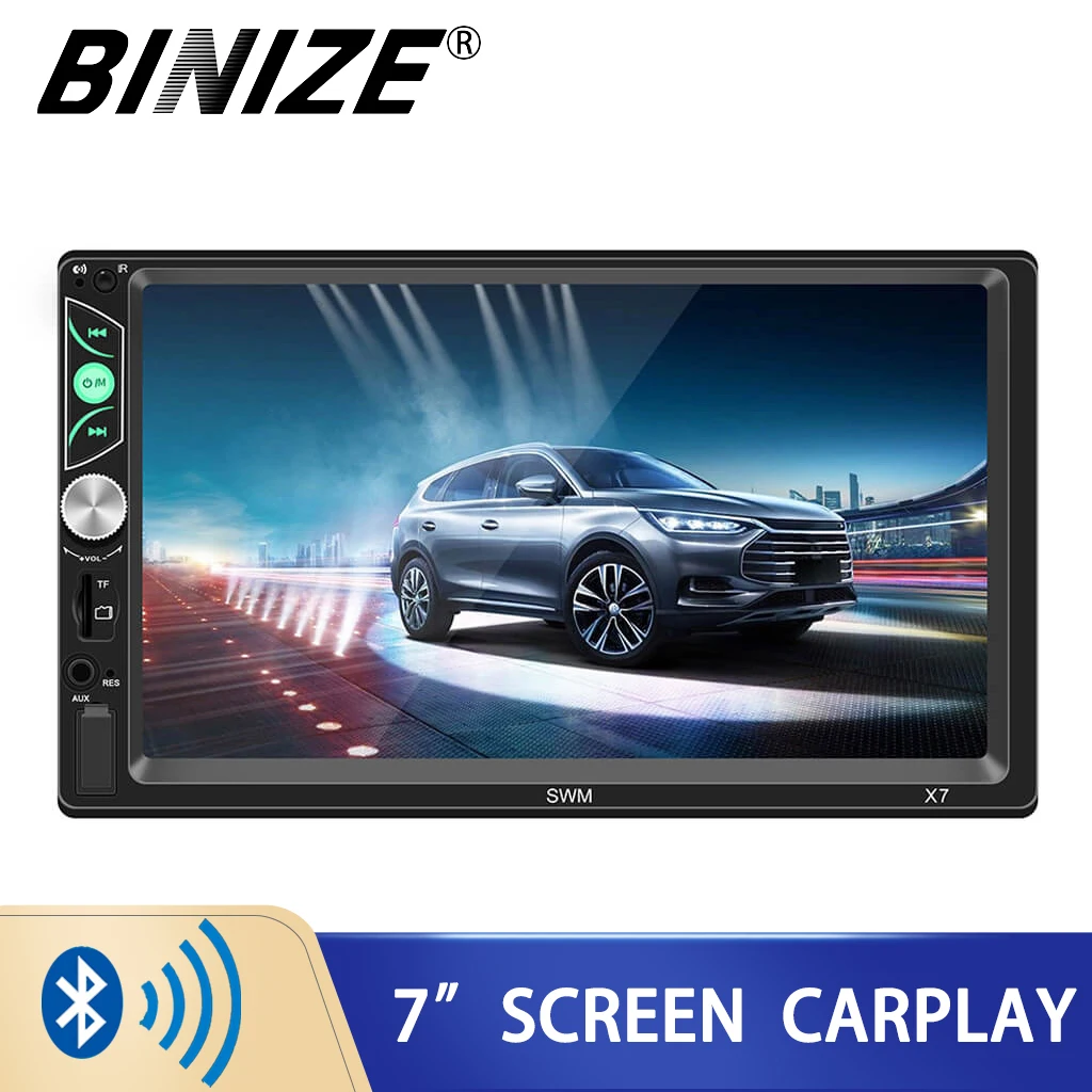 Binize 2 Din 7 Inch Car Radio Screen Car Bluetooth MP5 High Definition Video Audio Player Radio Carplay Bluetooth Auto Audio 
Binize 2 Din 7 Inch Car Radio Screen Car Bluetooth MP5 High Definition Video Audio Player Radio Carplay Bluetooth Auto Audio