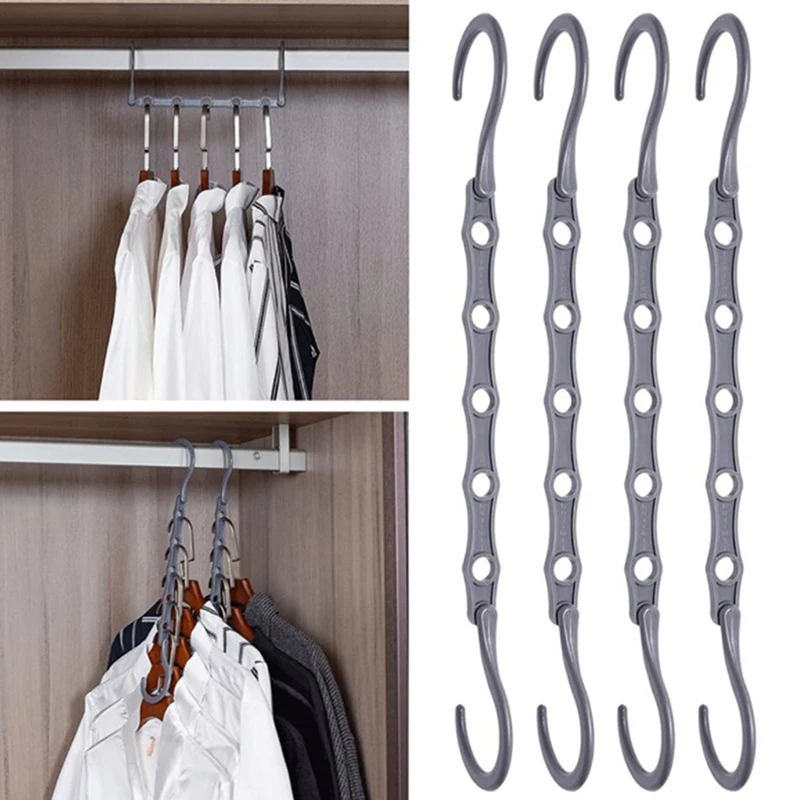 Space Saving Magic Hangers Black Sturdy Plastic Holder Heavy Clothes Organizer For Dorms Apartments Small Closet
Space Saving Magic Hangers Black Sturdy Plastic Holder Heavy Clothes Organizer For Dorms Apartments Small Closet