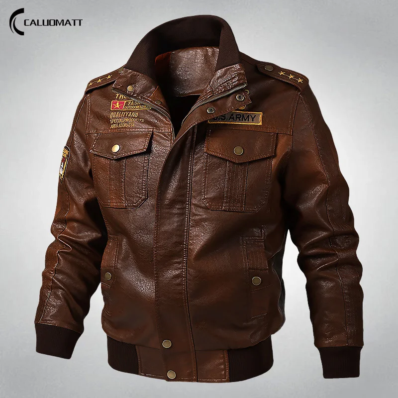 Autumn Winter Fashion Men's Leather Jackets Silm PU Coats Male Casual Motorcycle Bike Streetwear Leather Jacket Men Clothing
Autumn Winter Fashion Men's Leather Jackets Silm PU Coats Male Casual Motorcycle Bike Streetwear Leather Jacket Men Clothing
