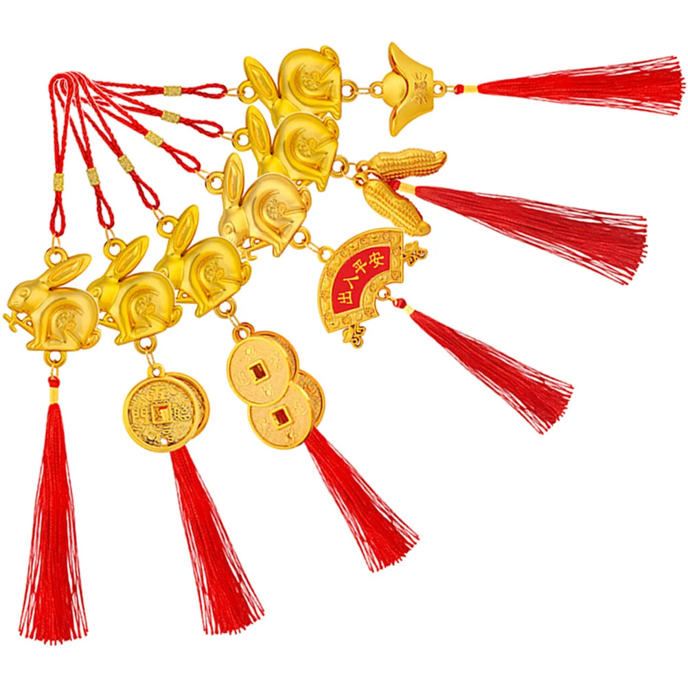 Новогодние китайские подвесные украшения в виде кролика, подвески-кисточки, подвеска для автомобиля, украшение на удачу, праздник
Новогодние китайские подвесные украшения в виде кролика, подвески-кисточки, подвеска для автомобиля, украшение на удачу, праздник