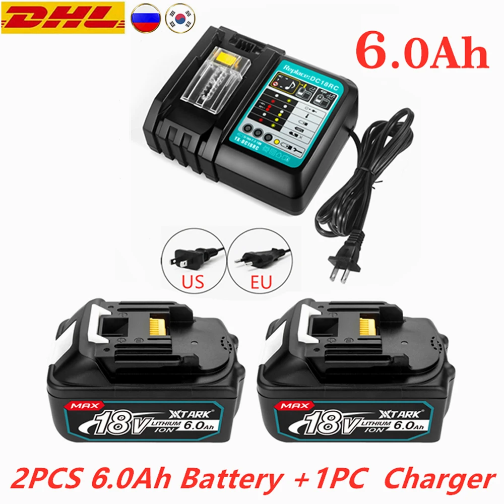 Genuine With Charger BL1860 Rechargeable Battery 18V 8000mAh Lithium Ion for Makita 18v Battery 8Ah BL1850 BL1880 BL1860B LXT400
Genuine With Charger BL1860 Rechargeable Battery 18V 8000mAh Lithium Ion for Makita 18v Battery 8Ah BL1850 BL1880 BL1860B LXT400