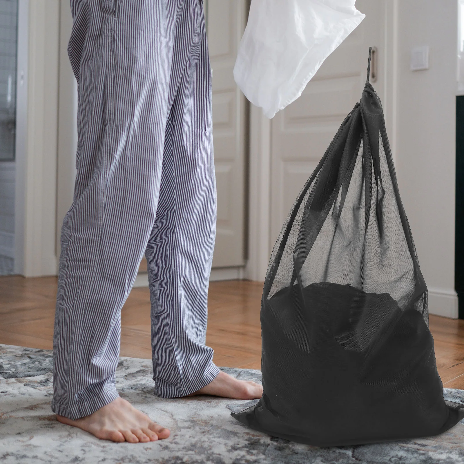 Drawstring Laundry Bag Waterproof Polyester Bags Drawstrings Dirty Clothes Large Storage Organizer
Drawstring Laundry Bag Waterproof Polyester Bags Drawstrings Dirty Clothes Large Storage Organizer