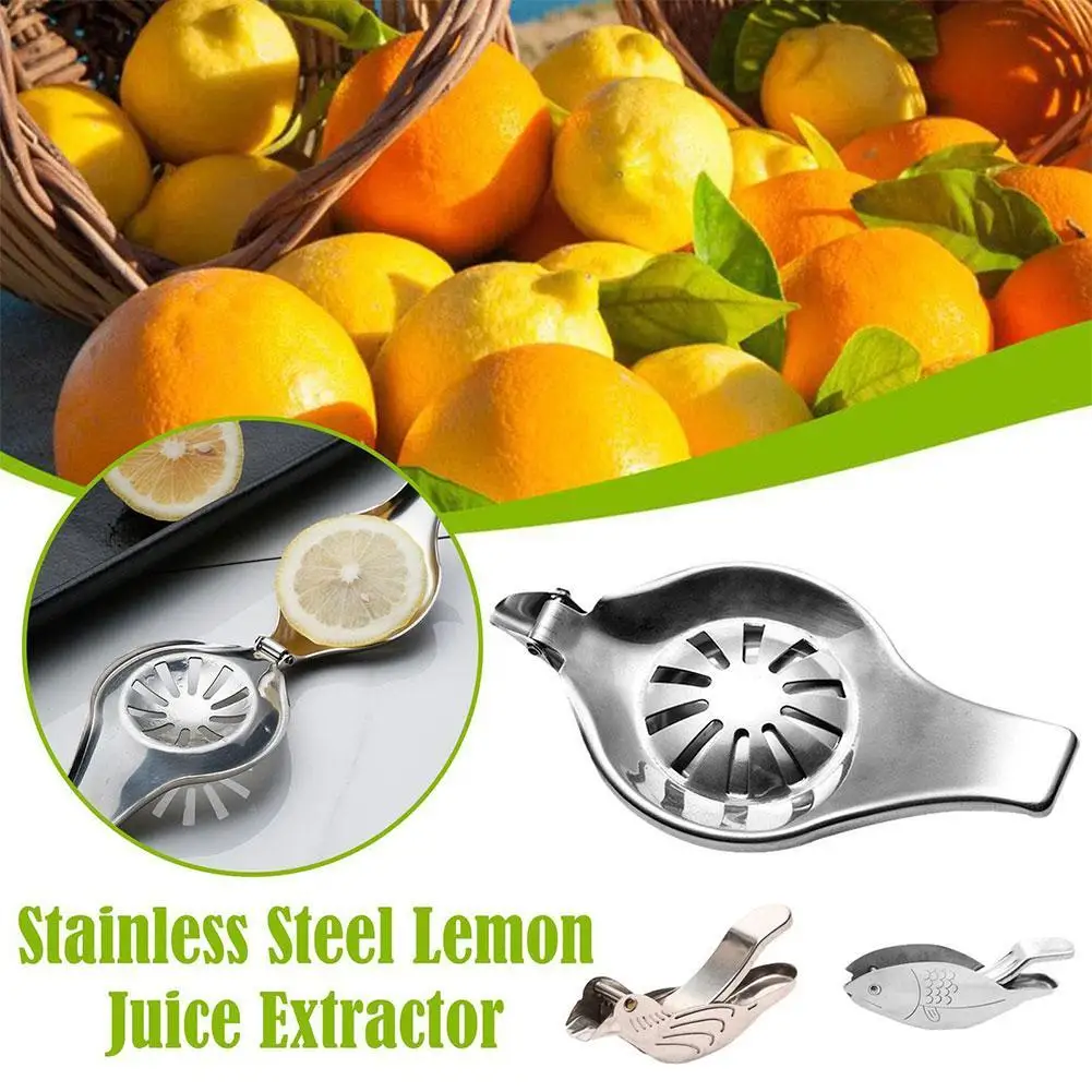 

Stainless Steel Lemon Clip Manual Fruit Juicer Bar Gadget Metal Bird Shape Citrus Juicer Orange Squeezer Machine Kitchen Tool