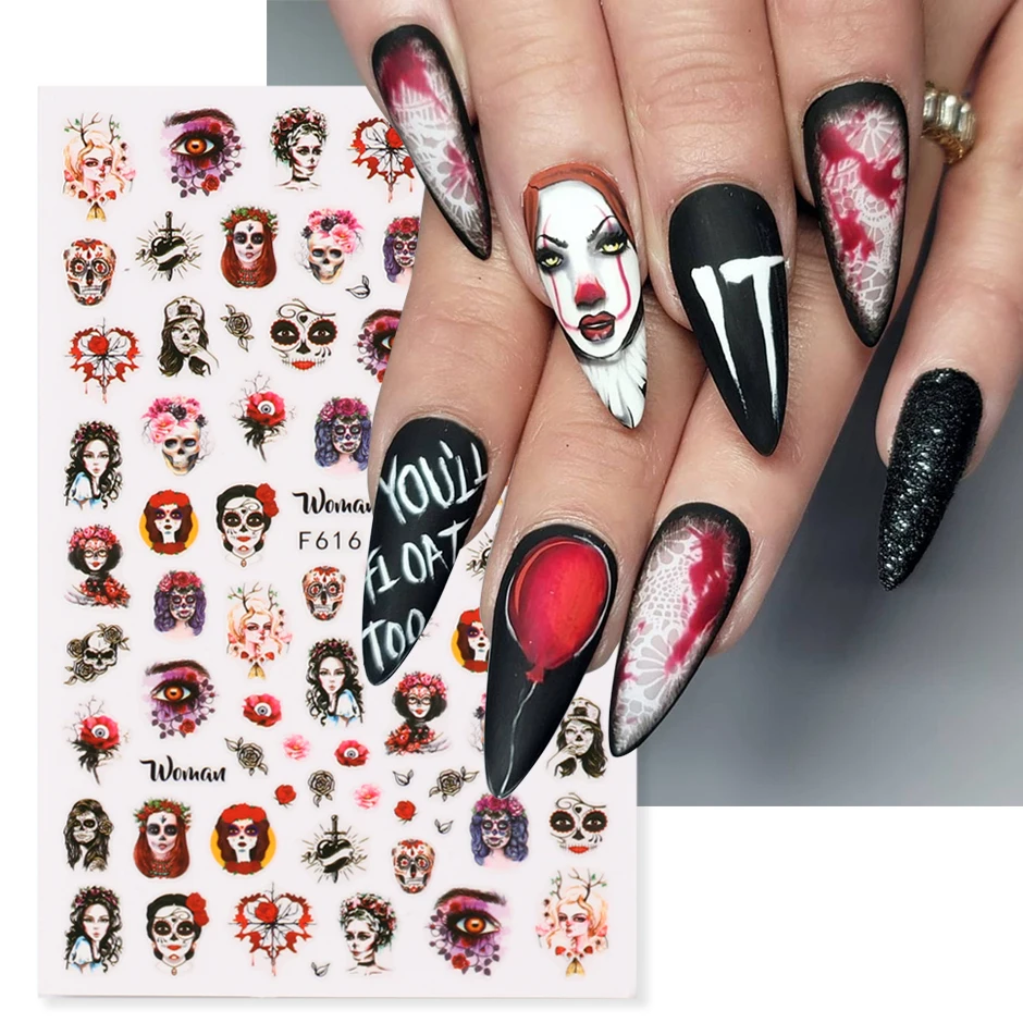 Аниме Хэллоуин Наклейки для Ногтей Роза Череп Призрак Зомби Узор Наклейки DIY Клейкие Ползунки Маникюр Украшения Обертывания JIF497
Аниме Хэллоуин Наклейки для Ногтей Роза Череп Призрак Зомби Узор Наклейки DIY Клейкие Ползунки Маникюр Украшения Обертывания JIF497