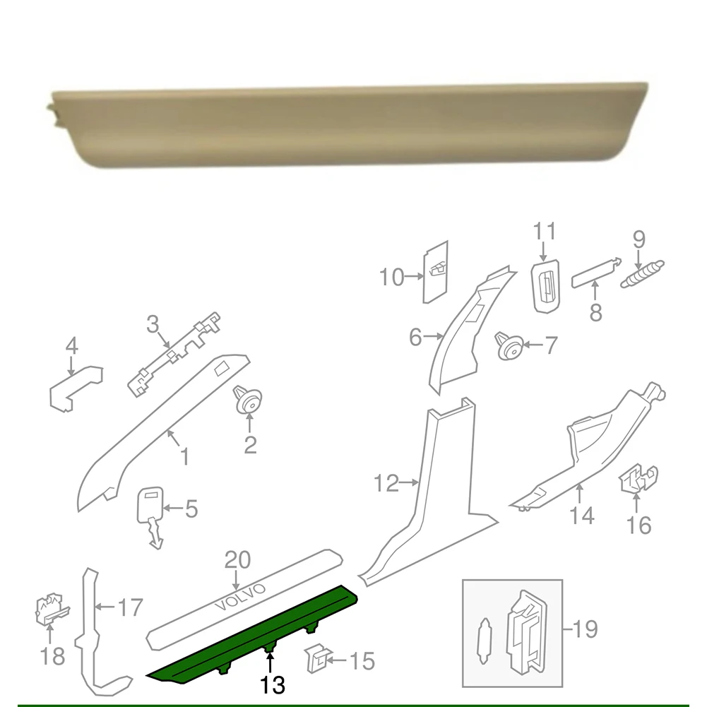 Auto Interior Part Purlined Floor Strip Auto Car 31306758 39810366 ABS Beige Purlined Floor Bead Strip 1 Piece
Auto Interior Part Purlined Floor Strip Auto Car 31306758 39810366 ABS Beige Purlined Floor Bead Strip 1 Piece