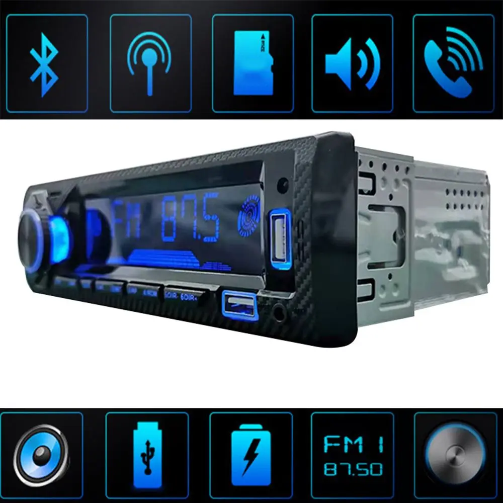 

Interior Part Stereo hands-free phone Built-in dashboard In-dash Audio Head Unit Car Radio Car MP3 Player Bluetooth