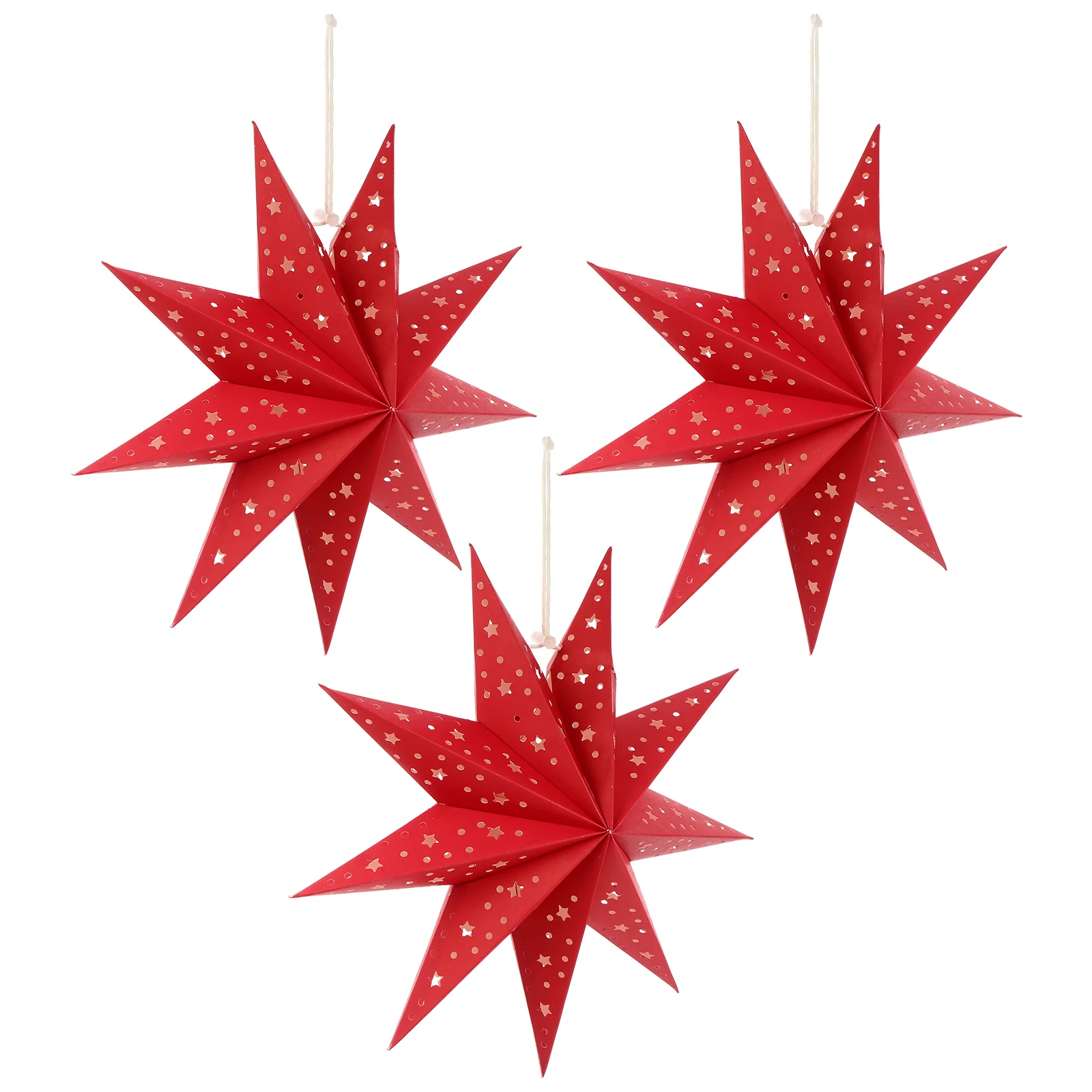 Nine Pointed Star Paper Lantern Lamp Shade For Christmas Hanging Pendants Accessory Home Decorative Shades
Nine Pointed Star Paper Lantern Lamp Shade For Christmas Hanging Pendants Accessory Home Decorative Shades