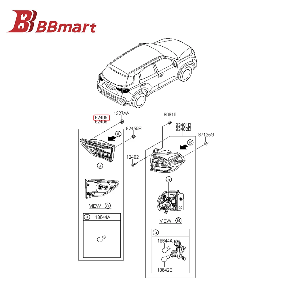 92403-S6100 BBmart Auto Parts 1 Pcs Tail Light Rear Lamp Left For Hyundai IX35 18 High Quality Car Accessories
92403-S6100 BBmart Auto Parts 1 Pcs Tail Light Rear Lamp Left For Hyundai IX35 18 High Quality Car Accessories