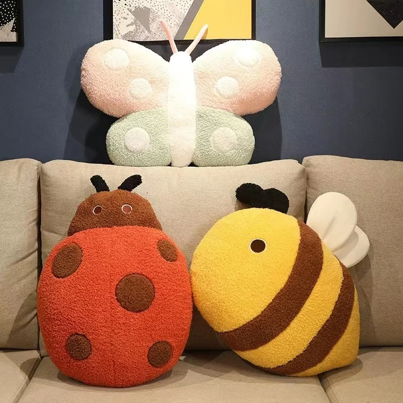 Cartoon Animal Pillow Stuffed Animal Bee Insect Butterfly Pillow Sofa Cushion Home Decoration Creative Kawaii
Cartoon Animal Pillow Stuffed Animal Bee Insect Butterfly Pillow Sofa Cushion Home Decoration Creative Kawaii
