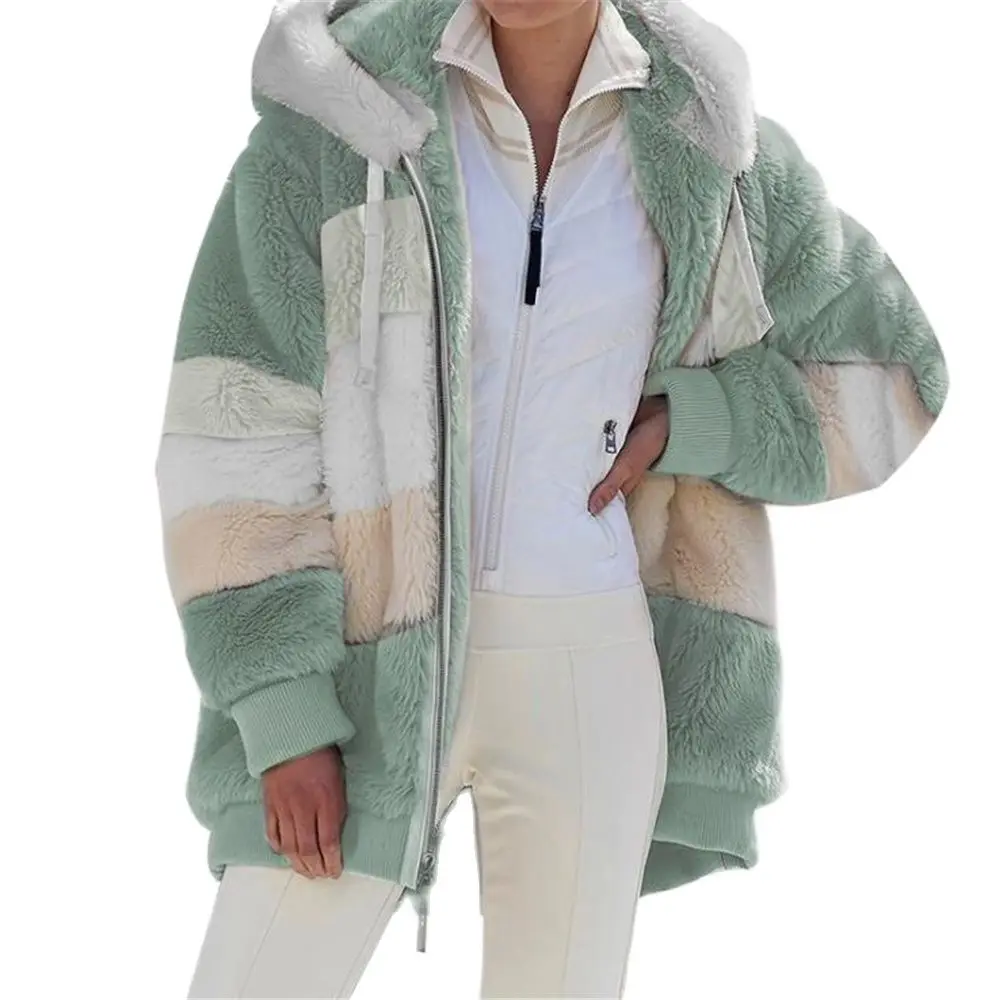 2024 Winter Womens Coat Fashion Casual Stitching Plaid Ladies Clothes Hooded Zipper Ladies Outerwear Cashmere Women Warm Jacket
2024 Winter Womens Coat Fashion Casual Stitching Plaid Ladies Clothes Hooded Zipper Ladies Outerwear Cashmere Women Warm Jacket