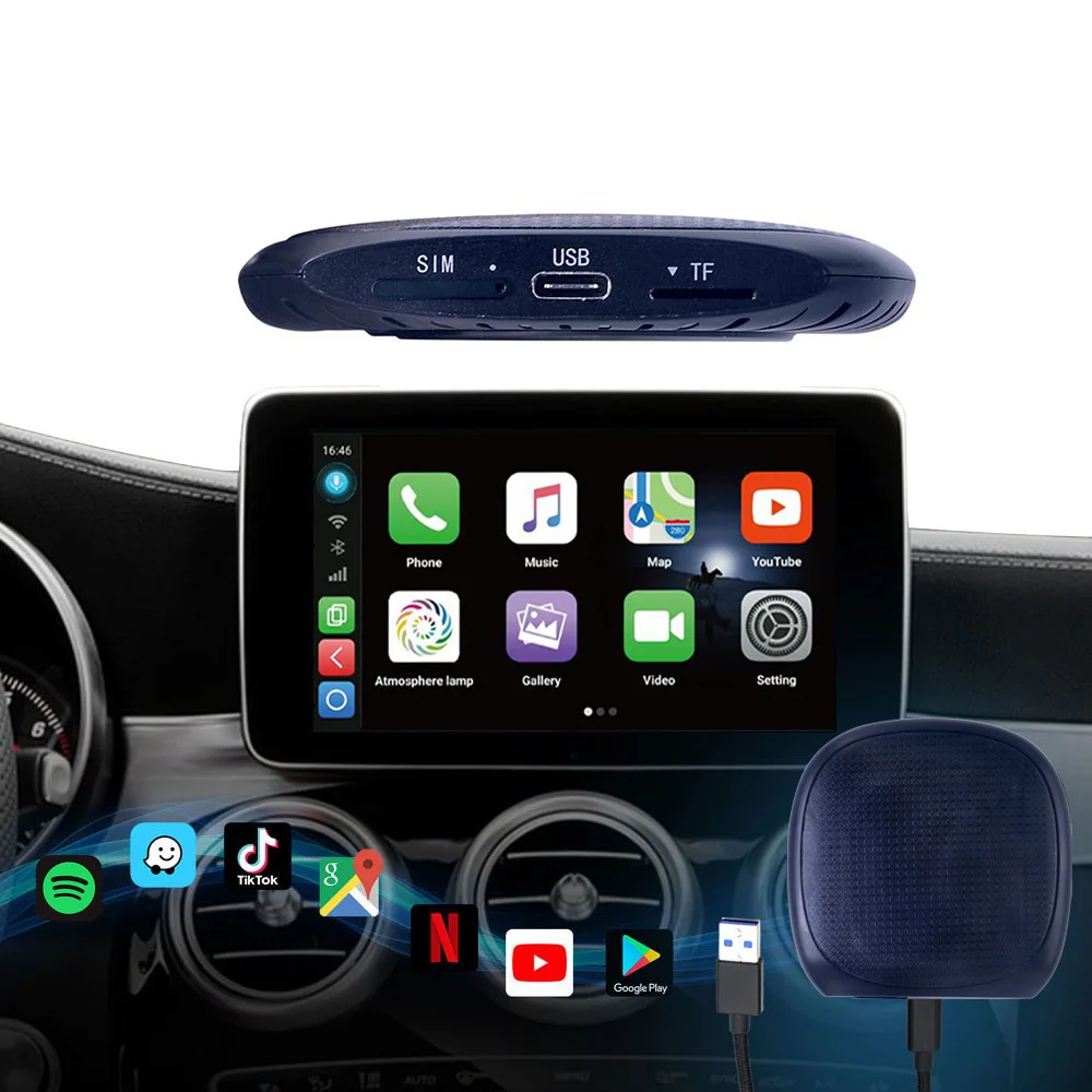 Wireless CarPlay Mini AI Streaming Smart TV Android Stream Box for Cars Universal CarPlay
Wireless CarPlay Mini AI Streaming Smart TV Android Stream Box for Cars Universal CarPlay