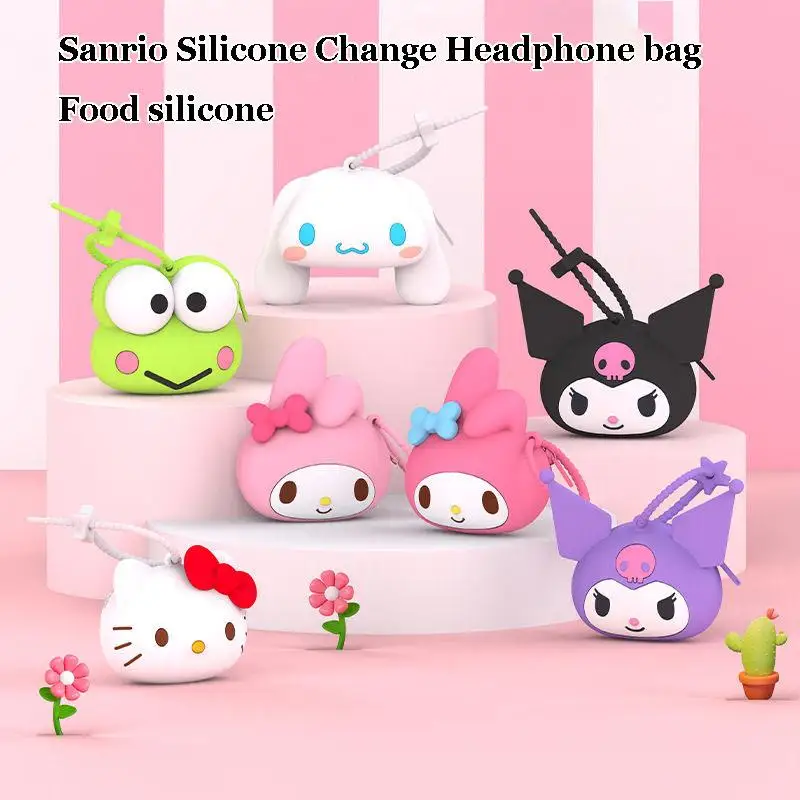 Genuine Kawaii Sanrio My Melody Hellokitty Kuromi Children's Cartoon Mini Silicone Bag Coin Purse Headphone Storage Bag Gift
Genuine Kawaii Sanrio My Melody Hellokitty Kuromi Children's Cartoon Mini Silicone Bag Coin Purse Headphone Storage Bag Gift