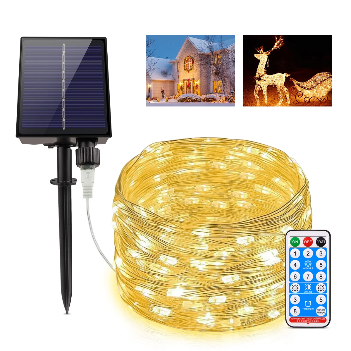 100m/50m/20m Solar LED Light Outdoor Festoon LED Lamp Fast Charge Large Solar Panel Waterproof Garden Garland Fairy String Light
100m/50m/20m Solar LED Light Outdoor Festoon LED Lamp Fast Charge Large Solar Panel Waterproof Garden Garland Fairy String Light