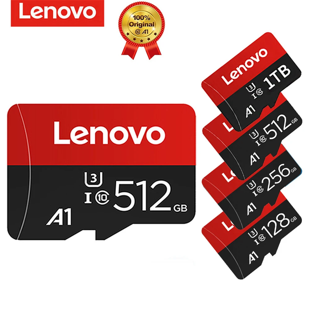 

Оригинальная карта памяти Lenovo 512 ГБ 1 ТБ Micro TF SD карта флэш класс 10 TF SD карта для камеры для смартфона адаптер для телефона Android