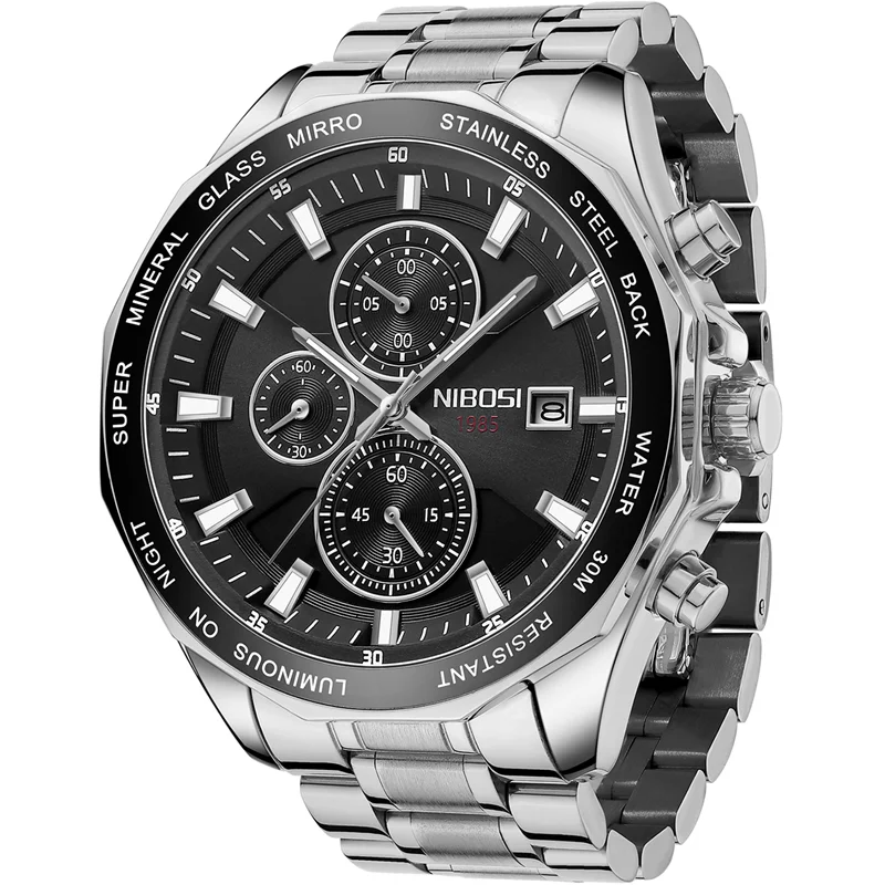 NIBOSI 2023 Top Brand Men's Watches Waterproof Luxury Sport Luminous Hands Male Wristwatch Silver Chronograph Relogio Masculino
NIBOSI 2023 Top Brand Men's Watches Waterproof Luxury Sport Luminous Hands Male Wristwatch Silver Chronograph Relogio Masculino