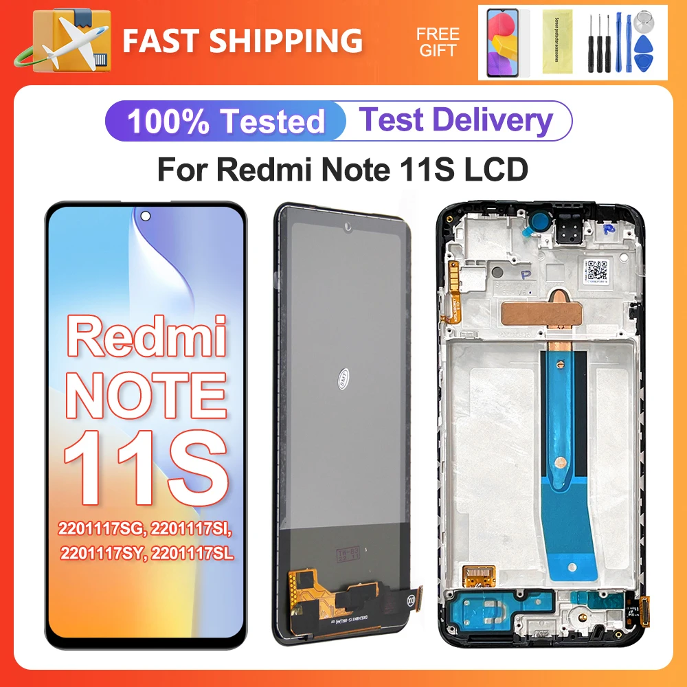Note11S 100%Test tft For Xiaomi Redmi Note11S 4G LCD Display Screen Touch Digitizer Replacement For Redmi Note 11S 2201117SG LCD
Note11S 100%Test tft For Xiaomi Redmi Note11S 4G LCD Display Screen Touch Digitizer Replacement For Redmi Note 11S 2201117SG LCD