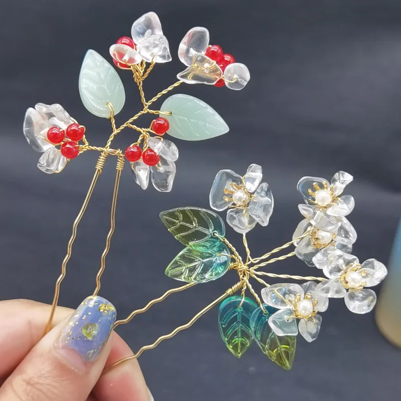Wedding Flower Hairpins White Flower Rhinestone Hair Pins U-Shaped Hairpins for Bridal Wedding Women Hair Jewelry Accessories
Wedding Flower Hairpins White Flower Rhinestone Hair Pins U-Shaped Hairpins for Bridal Wedding Women Hair Jewelry Accessories