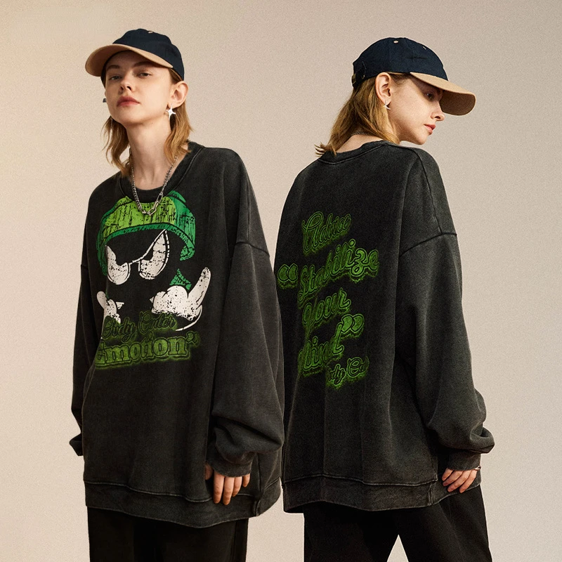 2022 Large Print Round Neck Hoodie Burst Craft Vintage High Street 390 Gram Heavy Sweatshirt for Men
2022 Large Print Round Neck Hoodie Burst Craft Vintage High Street 390 Gram Heavy Sweatshirt for Men