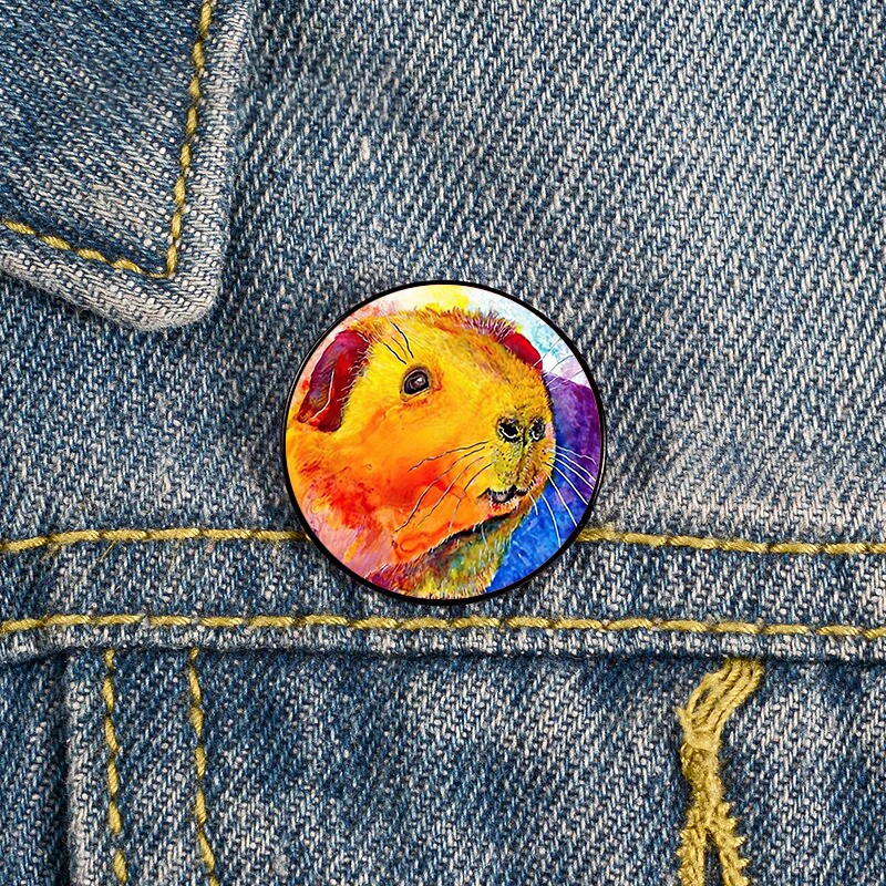 Colorful Watercolor Bubu the Guinea Pig Pin Custom Funny Brooches Shirt Lapel Bag Cute Badge Jewelry Gift for Lover Girl Friends
Colorful Watercolor Bubu the Guinea Pig Pin Custom Funny Brooches Shirt Lapel Bag Cute Badge Jewelry Gift for Lover Girl Friends