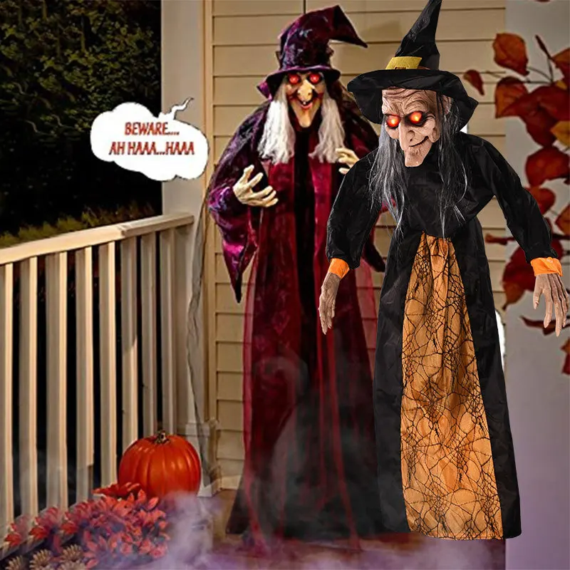 Halloween Voice-activated Ghost Horror Electric Witch Toy Ghost Festival Bar Outdoor Decoration Props Halloween Decoration
Halloween Voice-activated Ghost Horror Electric Witch Toy Ghost Festival Bar Outdoor Decoration Props Halloween Decoration