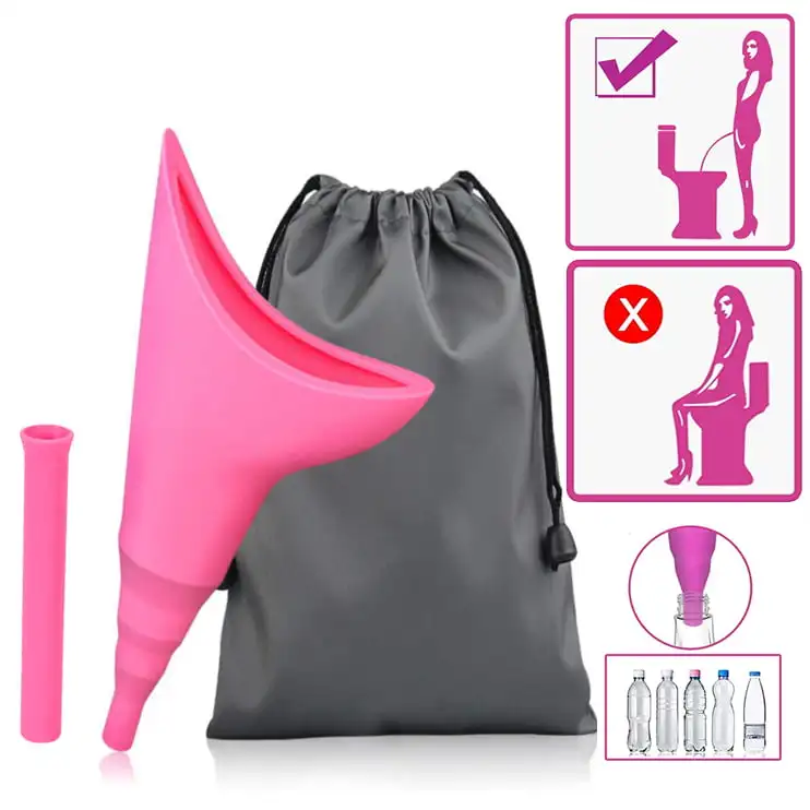 Female Urination Device, Female Urinal Silicone Funnel Urine Cups Portable Urinal Women Standing Up to Pee Funnel Reusable Wome
Female Urination Device, Female Urinal Silicone Funnel Urine Cups Portable Urinal Women Standing Up to Pee Funnel Reusable Wome