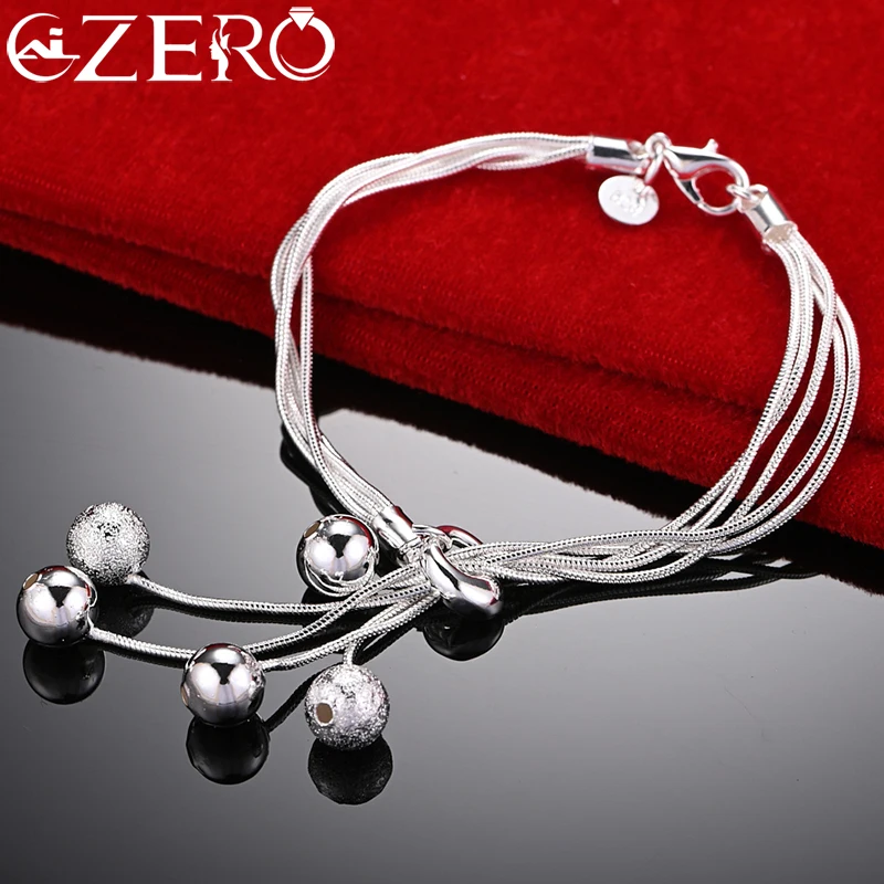 ALIZERO 925 Sterling Silver Snake Chain Tassels Beads Bracelets For Woman Wedding Party Fashion Charm Accessories Jewelry Gift
ALIZERO 925 Sterling Silver Snake Chain Tassels Beads Bracelets For Woman Wedding Party Fashion Charm Accessories Jewelry Gift