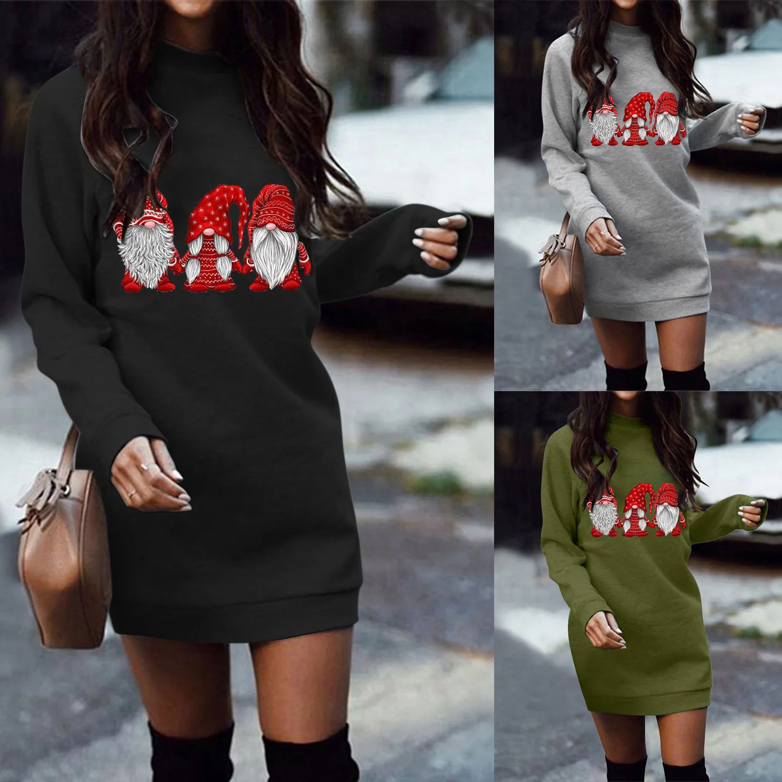 Женские рождественские свитшоты с длинным рукавом и круглым вырезом, большие полосатые платья-рубашки с принтом Gnome, миниатюрные платья для...
Женские рождественские свитшоты с длинным рукавом и круглым вырезом, большие полосатые платья-рубашки с принтом Gnome, миниатюрные платья для...
