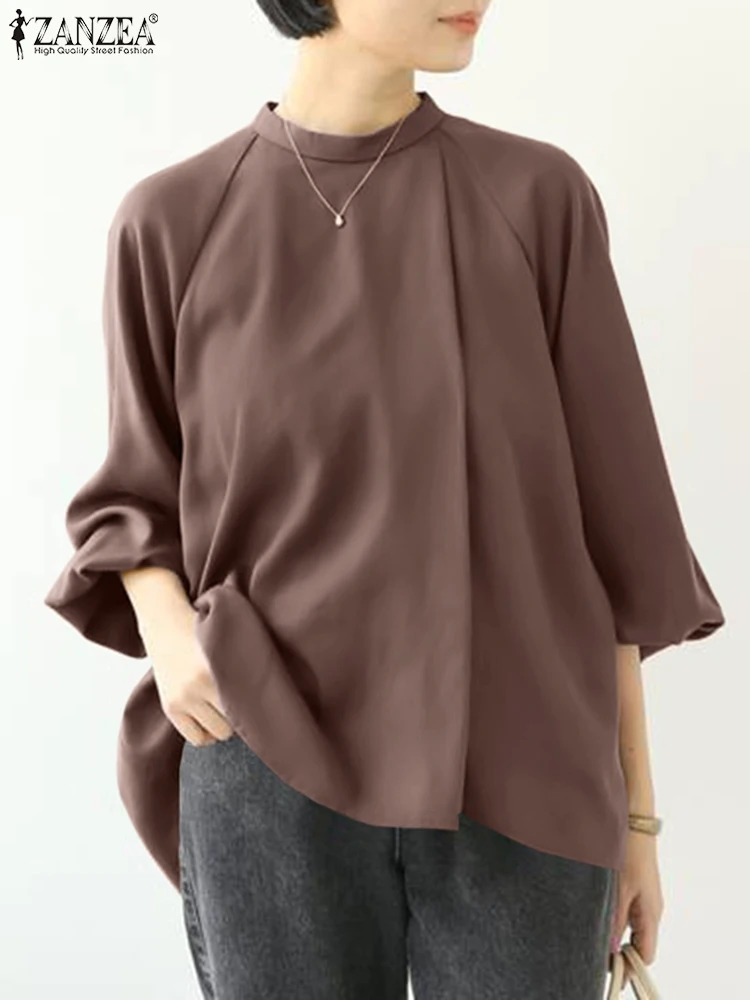 ZANZEA Women Spring Solid Color Blouse Bohemian Fashion Elegant Casual Holiday Work Blusas O-Neck Long Sleeve Oversized Chemise
ZANZEA Women Spring Solid Color Blouse Bohemian Fashion Elegant Casual Holiday Work Blusas O-Neck Long Sleeve Oversized Chemise