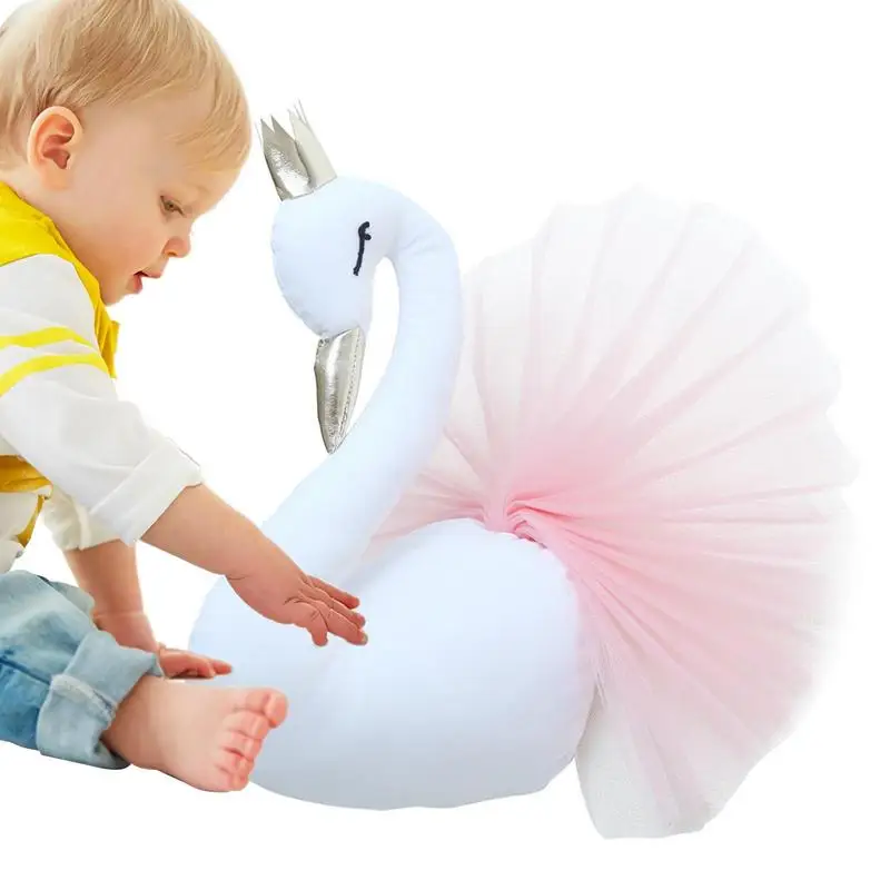 Скандинавская кукла с головой животного, набивные игрушки, Настенный декор, Золотая Корона, настенная подвесная девушка, спальня, принцесса, украшение комнаты