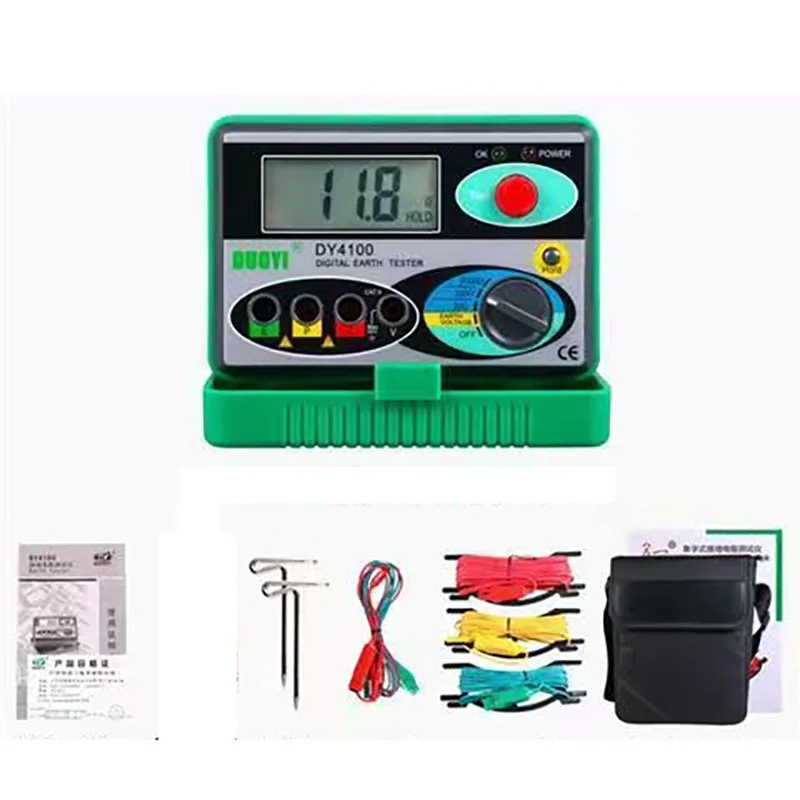 Megohmmeter 0-2000 Ohm Real Digital Earth Tester DY4100 Ground Resistance Tester Meter NEW
Megohmmeter 0-2000 Ohm Real Digital Earth Tester DY4100 Ground Resistance Tester Meter NEW