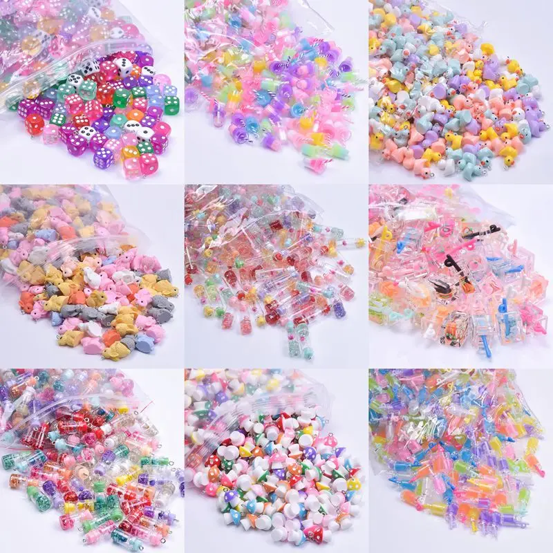 Cartoon Sweet Multicolor Resin Duckling Rabbit Mushroom Random Mix Pendant Fit Charm for Jewelry Making DIY Handicraft Earrings
Cartoon Sweet Multicolor Resin Duckling Rabbit Mushroom Random Mix Pendant Fit Charm for Jewelry Making DIY Handicraft Earrings