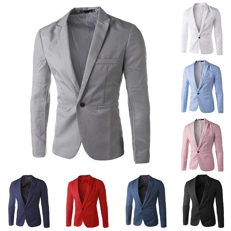 Elegant Men Blazer Tops Formal Coat Business Coat Suit Jacket Slim Fit Casual One Button Solid Color Blazer Fashion Coat Winter
Elegant Men Blazer Tops Formal Coat Business Coat Suit Jacket Slim Fit Casual One Button Solid Color Blazer Fashion Coat Winter