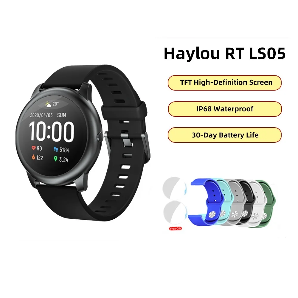 Solar Smart Watch LS05 Heart Rate Sleep Monitor IP68 Waterproof 30 Day Battery iOS Android Sport Men Women
Solar Smart Watch LS05 Heart Rate Sleep Monitor IP68 Waterproof 30 Day Battery iOS Android Sport Men Women