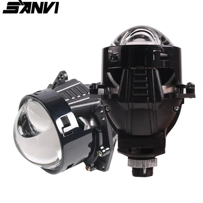 

Sanvi 3inch 12V 55W 5500K S10 hyperboloid Bi LED Projector Len Headlight For Auto Hella 3R G5 H4 H7 9005 LHD RHD Car Accessories