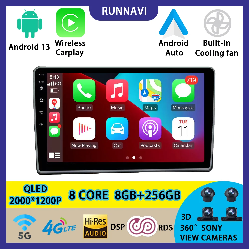Android 13 для Buick GL8 2004-2007 автомобильное радио, стерео, мультимедийный видеоплеер, навигация GPS, беспроводной Carplay RDS DSP QLED авто
Android 13 для Buick GL8 2004-2007 автомобильное радио, стерео, мультимедийный видеоплеер, навигация GPS, беспроводной Carplay RDS DSP QLED авто