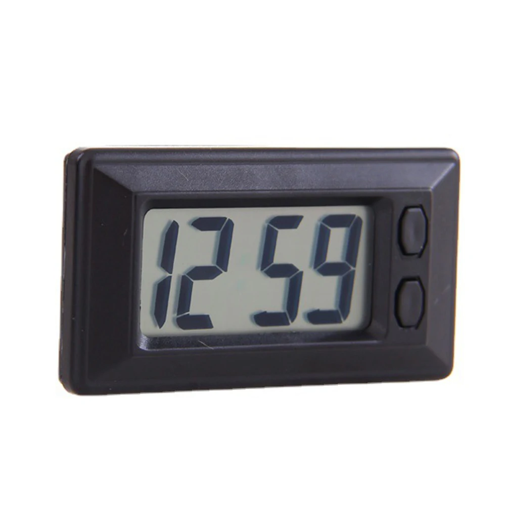 

1pc Universal LCD Digital Display Car Vehicle Dashboard Clock With Calendar Display Portable Auto Interior Accessories