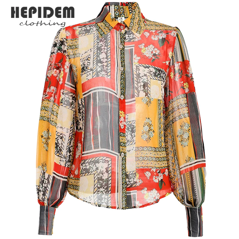 HEPIDEM Clothing Vintage Printed Blouse Women's Turn Down Collar Long Sleeve Shirt Tops Button Spring Autumn Women Blouses 3282
HEPIDEM Clothing Vintage Printed Blouse Women's Turn Down Collar Long Sleeve Shirt Tops Button Spring Autumn Women Blouses 3282