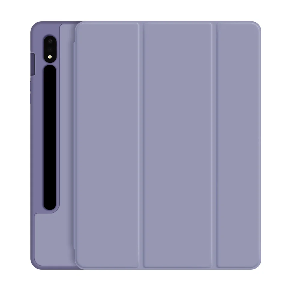 2021 New Tablet Case for Samsung Tab S7 Tri-fold Flat Protective Cover Ultra-thin TPU Soft Shell with Pen Slot Magnetic Cover
2021 New Tablet Case for Samsung Tab S7 Tri-fold Flat Protective Cover Ultra-thin TPU Soft Shell with Pen Slot Magnetic Cover