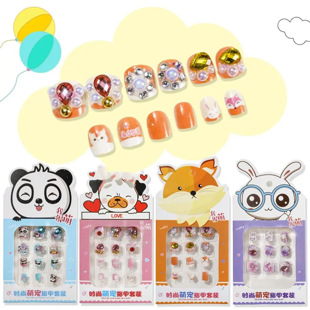 12PCS for Girls Nail Art Self-Adhesive Fake Nails Kid Cute False Nail Children False Nail Cartoon
12PCS for Girls Nail Art Self-Adhesive Fake Nails Kid Cute False Nail Children False Nail Cartoon