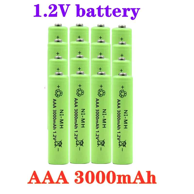 Новинка 100%, никель-металлогидридный аккумулятор AAA 1,2 в, перезаряжаемая батарея 3000 мА/ч, никель-металлогидридные аккумуляторы AAA, аккумулято...
Новинка 100%, никель-металлогидридный аккумулятор AAA 1,2 в, перезаряжаемая батарея 3000 мА/ч, никель-металлогидридные аккумуляторы AAA, аккумулято...