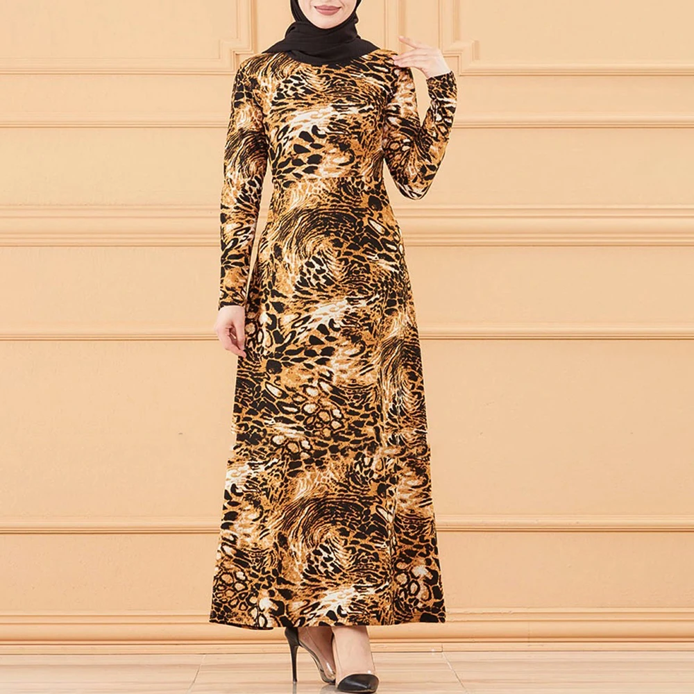 Fashion New Ramadan Eid Irregular Leopard Print Maxi Dresses Women 2022 Muslim Full Sleeve Slim Waist O-neck Long Robe Arabic
Fashion New Ramadan Eid Irregular Leopard Print Maxi Dresses Women 2022 Muslim Full Sleeve Slim Waist O-neck Long Robe Arabic