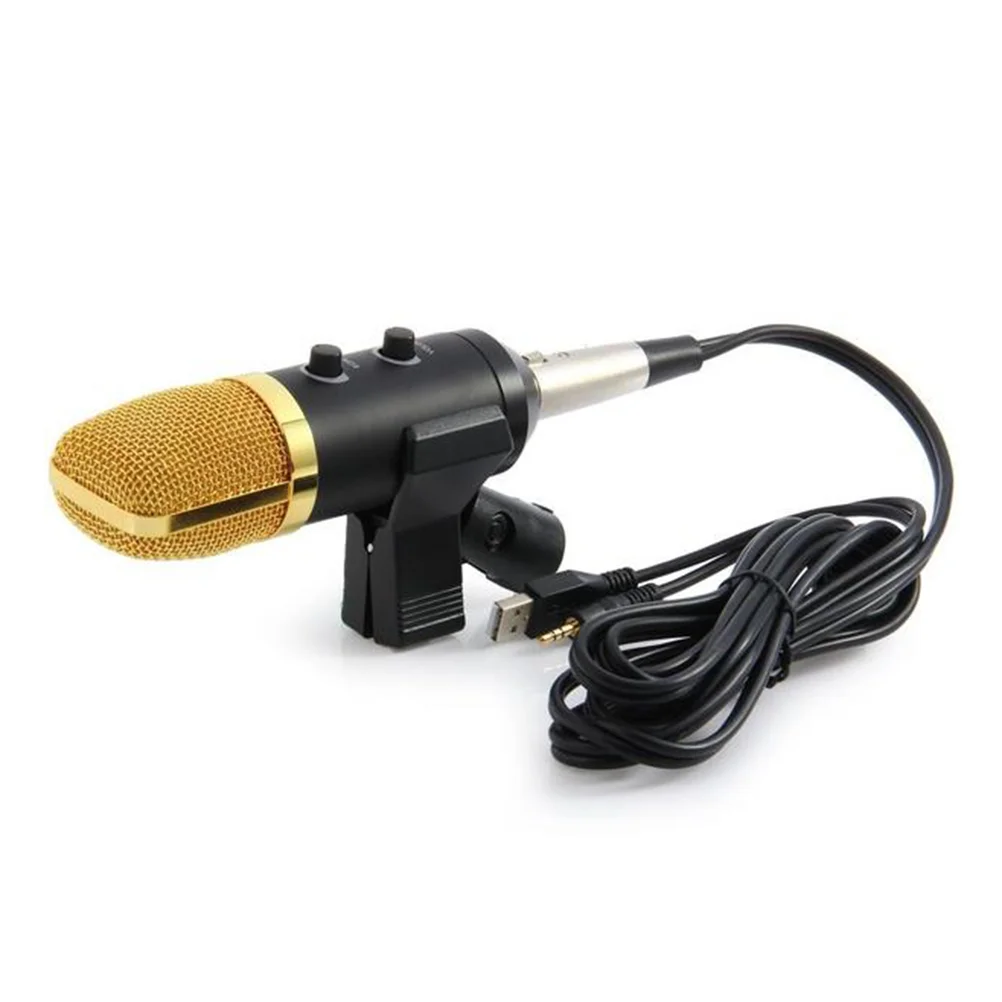- F100TL USB Condenser Studio Sound Recording Microphone Built in Reverb Chip with Stand (Black)
- F100TL USB Condenser Studio Sound Recording Microphone Built in Reverb Chip with Stand (Black)