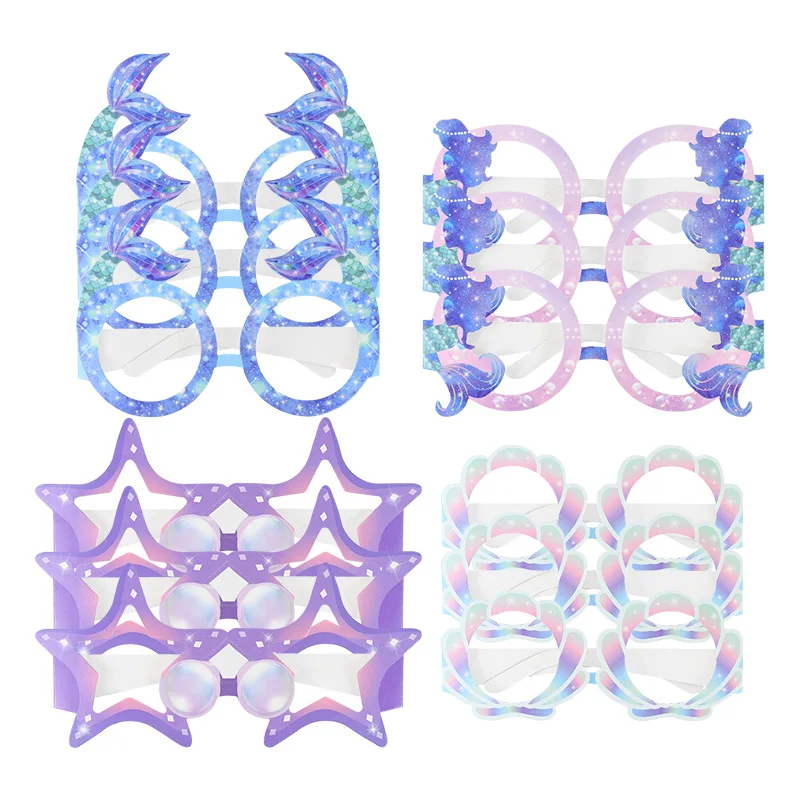 12pcs Mermaid Theme Birthday Glasses Under The Sea Kids Baby Shower Party Favor Mermaid Fish Tail Shell Paper Glasses Photo Prop
12pcs Mermaid Theme Birthday Glasses Under The Sea Kids Baby Shower Party Favor Mermaid Fish Tail Shell Paper Glasses Photo Prop