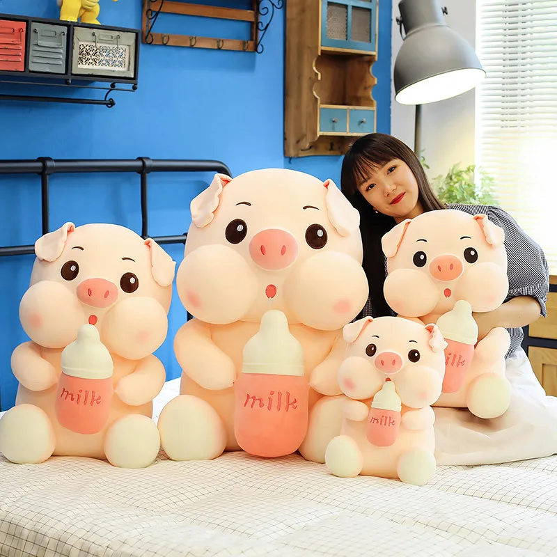 34cm Baby bottle pig doll plush toy creative cartoon pig doll large sleeping pillow stuffed animals big kawaii plush toys
34cm Baby bottle pig doll plush toy creative cartoon pig doll large sleeping pillow stuffed animals big kawaii plush toys