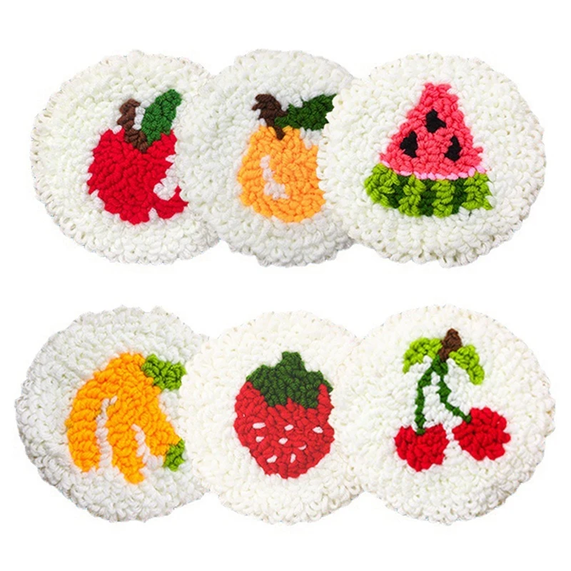1Set Punch Needle Coaster Kit 6 Pattern Tufted Rug Pads Punch Needle Tool For Adults Beginners
1Set Punch Needle Coaster Kit 6 Pattern Tufted Rug Pads Punch Needle Tool For Adults Beginners