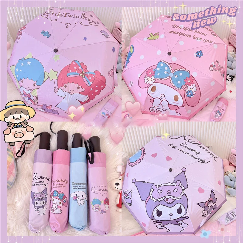 Kawaii Sanrioed Anime Cinnamoroll MyMelody Kuromi Sunscreen Sunshade Umbrella UV Protection Automatic Umbrella Portable Gift
Kawaii Sanrioed Anime Cinnamoroll MyMelody Kuromi Sunscreen Sunshade Umbrella UV Protection Automatic Umbrella Portable Gift