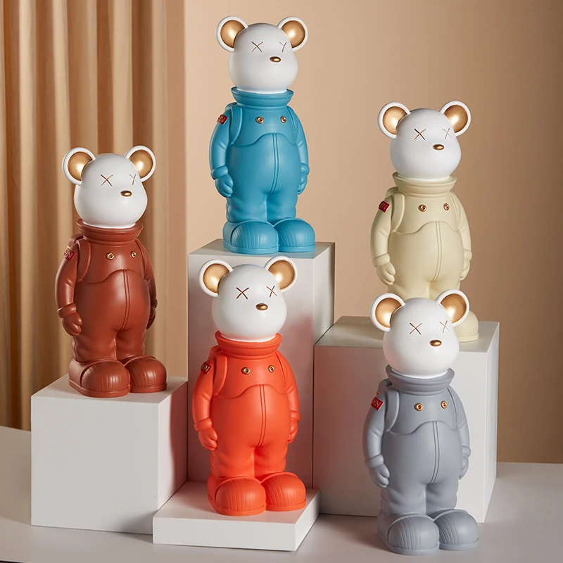 Home Dector Cartoon Resin Bear Astronaut Ornaments Living Room TV Cabinet Decoration Creative Desktop Figurines Nordic Sculpture
Home Dector Cartoon Resin Bear Astronaut Ornaments Living Room TV Cabinet Decoration Creative Desktop Figurines Nordic Sculpture