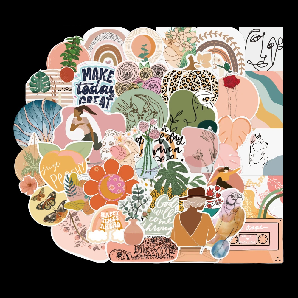 10/30/50 PCS Small Fresh Bohemian Art Graffiti Stickers Mobile Phone Computer Refrigerator Notebook Electric Car Stickers
10/30/50 PCS Small Fresh Bohemian Art Graffiti Stickers Mobile Phone Computer Refrigerator Notebook Electric Car Stickers