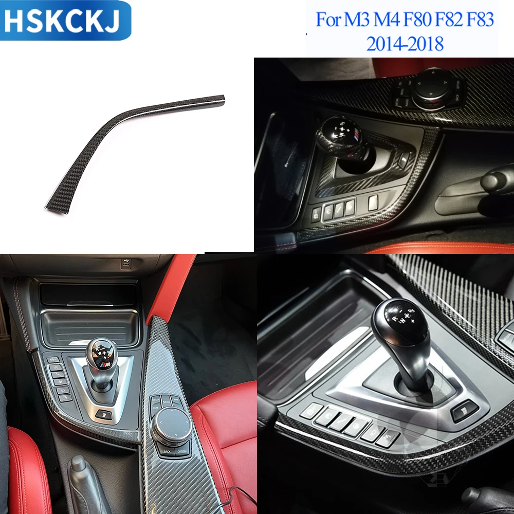 Real Carbon Fiber For BMW F80 F82 F83 M3 M4 2014-2018 Accessories Car Gear Shift Shape Strips Trim Modification Decoration LHD
Real Carbon Fiber For BMW F80 F82 F83 M3 M4 2014-2018 Accessories Car Gear Shift Shape Strips Trim Modification Decoration LHD