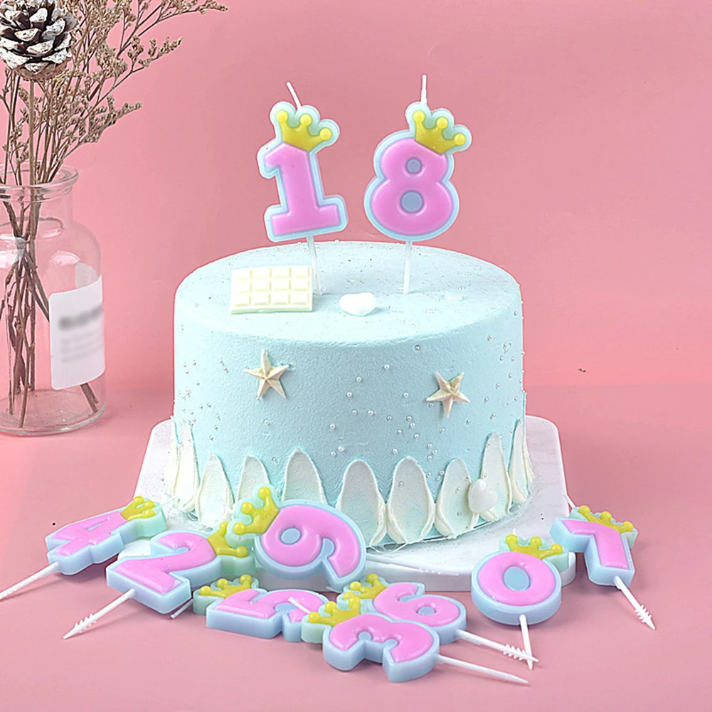 Симпатичные конфетные цветные свечи в виде цифр на день рождения 0-9 для детей и взрослых девочек, фотосвечи в виде короны, фотосвечи, 1 шт. 
Симпатичные конфетные цветные свечи в виде цифр на день рождения 0-9 для детей и взрослых девочек, фотосвечи в виде короны, фотосвечи, 1 шт.